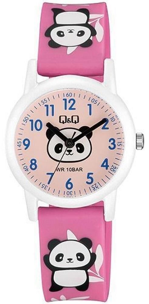 Q&Q V23A-006VY Panda Desenli Silikon 10 Atm Su Geçirmez Çocuk Kol Saati