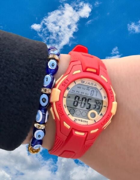 Jaga JL EM0998-0GGK-DS 640031 7-12 Yaş Alarm Kronometre Aydınlatmalı Çocuk Kol Saati