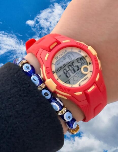 Jaga JL EM0998-0GGK-DS 640031 7-12 Yaş Alarm Kronometre Aydınlatmalı Çocuk Kol Saati