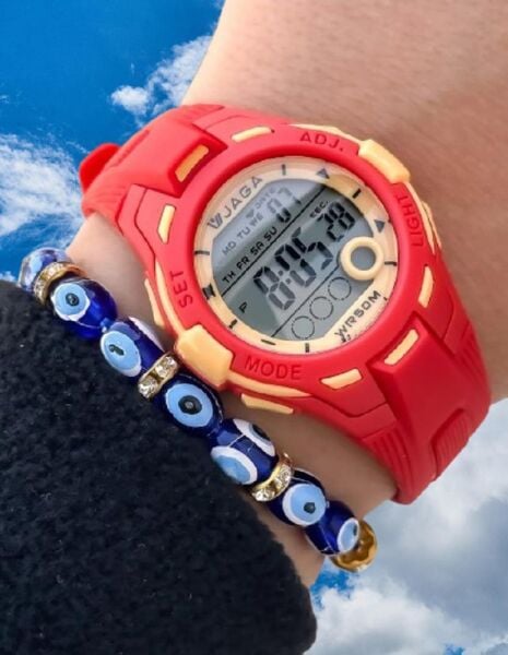 Jaga JL EM0998-0GGK-DS 640031 7-12 Yaş Alarm Kronometre Aydınlatmalı Çocuk Kol Saati