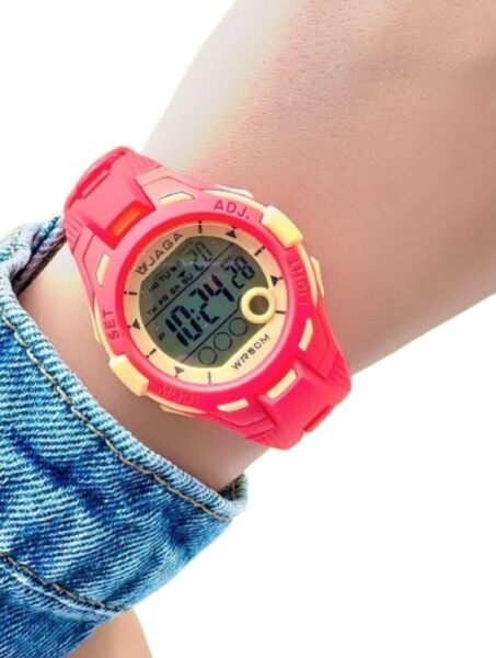 Jaga JL EM0998-0GGK-DS 640031 7-12 Yaş Alarm Kronometre Aydınlatmalı Çocuk Kol Saati