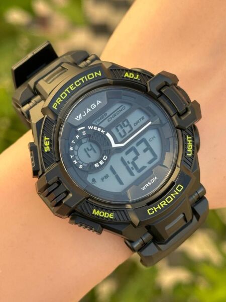 Jaga JL EM1134-0AAA 640041 Alarm Kronometre Aydınlatmalı Dijital Genç Kol Saati