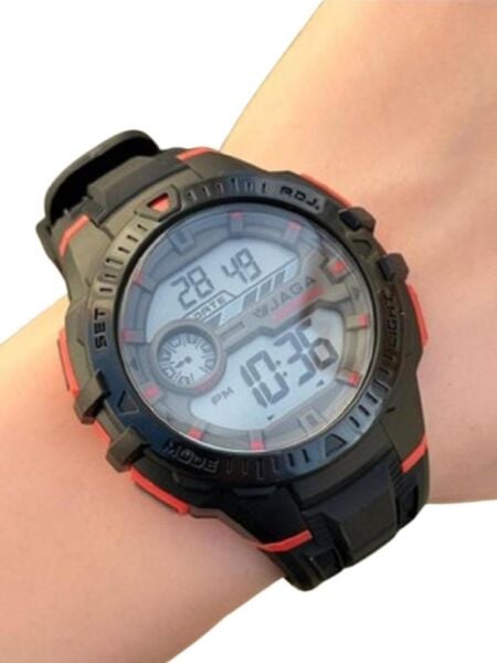 Jaga JL EM1171-0AGA 640041 Alarm Kronometre Aydınlatmalı Dijital Genç Kol Saati