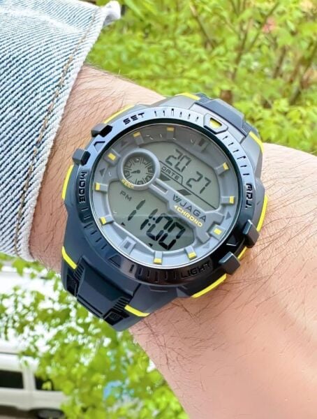 Jaga JL EM1171-0AKA 640041 Alarm Kronometre Aydınlatmalı Dijital Genç Kol Saati