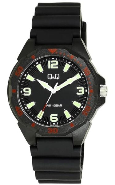 Q&Q VS44J006Y Fosforlu Silikon 10 Bar Su Geçirmez Genç Kol Saati