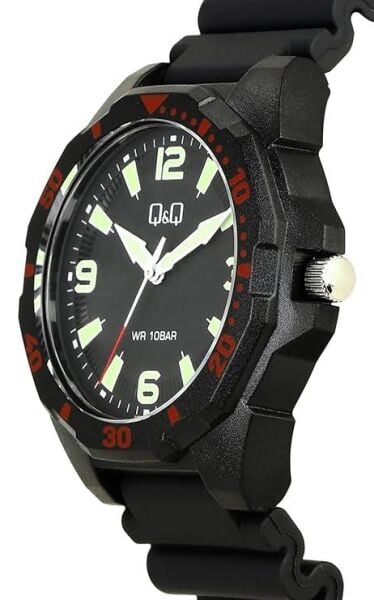 Q&Q VS44J006Y Fosforlu Silikon 10 Bar Su Geçirmez Genç Kol Saati