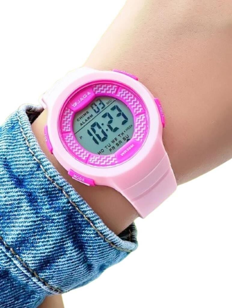 Jaga JL EM1174-0GGG 640031 7-12 Yaş Alarm Kronometre Aydınlatmalı Çocuk Kol Saati