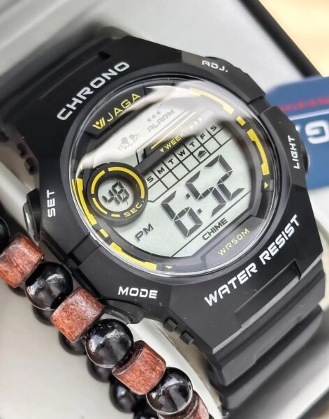 Jaga JL EM1250-0AAX-2 640041 Alarm Kronometre Aydınlatmalı Dijital Genç Kol Saati