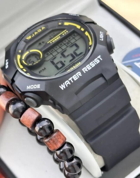 Jaga JL EM1250-0AAX-2 640041 Alarm Kronometre Aydınlatmalı Dijital Genç Kol Saati