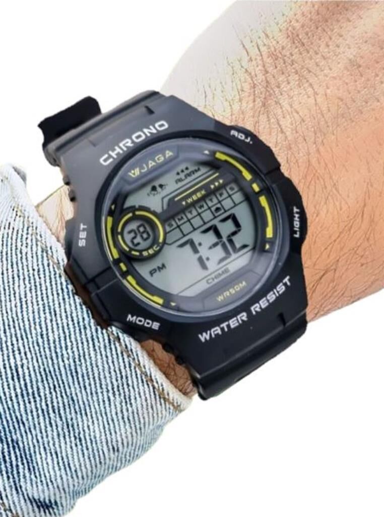 Jaga JL EM1250-0AAX-2 640041 Alarm Kronometre Aydınlatmalı Dijital Genç Kol Saati