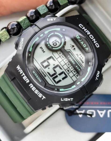 Jaga JL EM1250-0FAX 640041 Alarm Kronometre Aydınlatmalı Dijital Genç Kol Saati