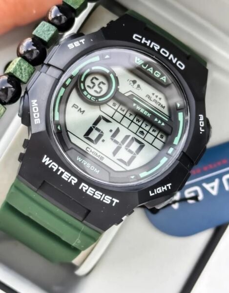 Jaga JL EM1250-0FAX 640041 Alarm Kronometre Aydınlatmalı Dijital Genç Kol Saati