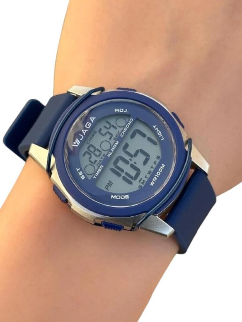 Jaga JL M1187A-4EBE 640041 7-12 Yaş Alarm Kronometre Aydınlatmalı Çocuk Kol Saati