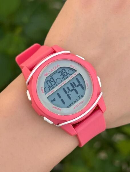 Jaga JL M1187A-4GGG 640041 7-12 Yaş Alarm Kronometre Aydınlatmalı Çocuk Kol Saati