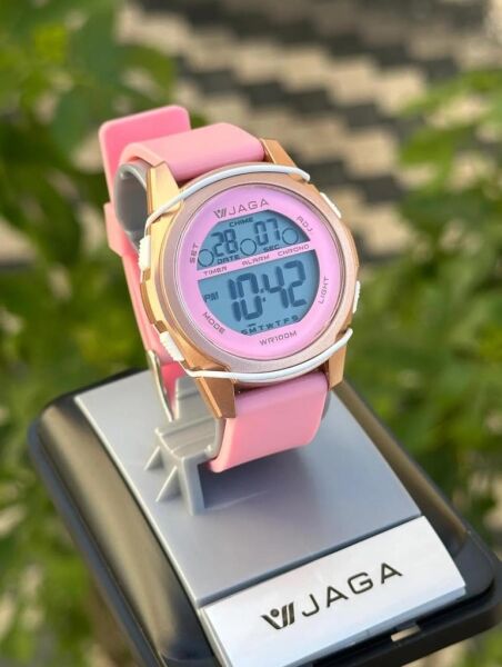 Jaga JL M1187A-4GLL 640041 7-12 Yaş Alarm Kronometre Aydınlatmalı Çocuk Kol Saati
