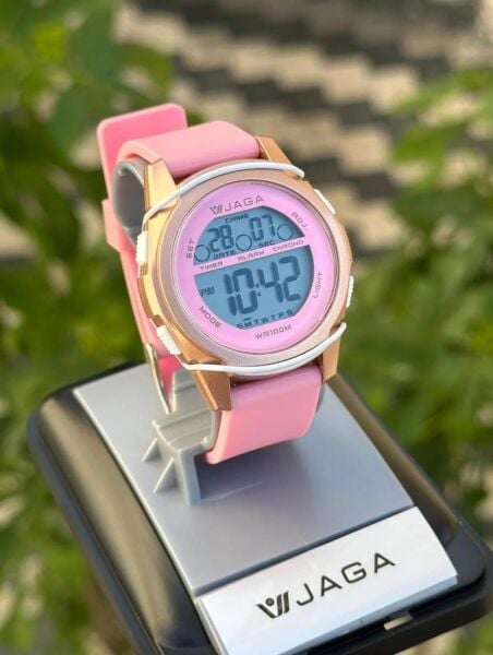 Jaga JL M1187A-4GLL 640041 7-12 Yaş Alarm Kronometre Aydınlatmalı Çocuk Kol Saati