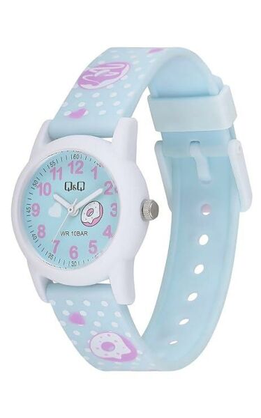 Q&Q V22A-002VY Kek Desenli Çocuk Kol Saati