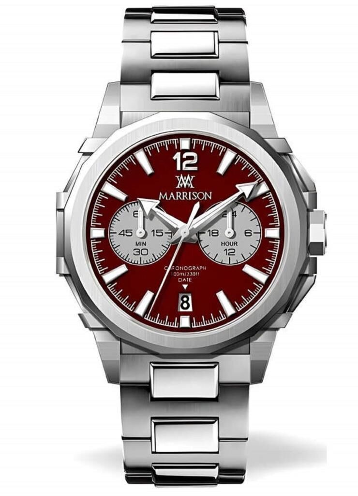 Warren Marrison MR25005-E 10 Atm Safir Cam Erkek Kol Saati