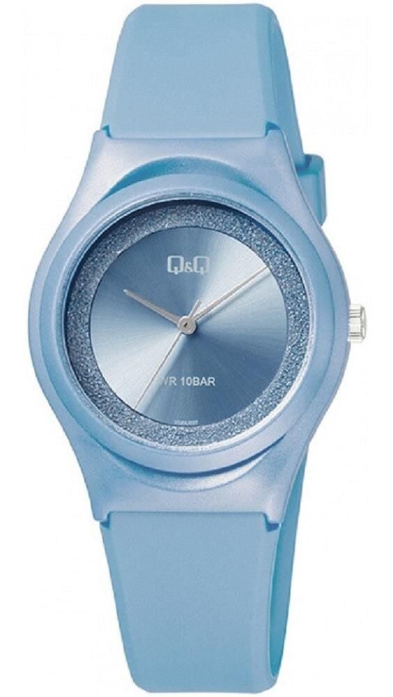 Q&Q VQ86J027Y Mavi Silikon 10 Atm Su Geçirmez Çocuk Kol Saati