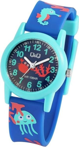 Q&Q VR99J017Y Deniz Hayvanları Desenli Çocuk Kol Saati