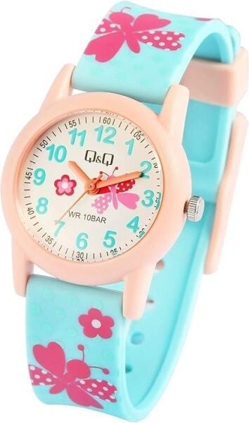 Q&Q VR99J015Y Kelebek Çiçek Desenli Çocuk Kol Saati