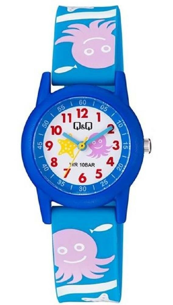 Q&Q V22A-022VY Ahtapot Desenli Çocuk Kol Saati