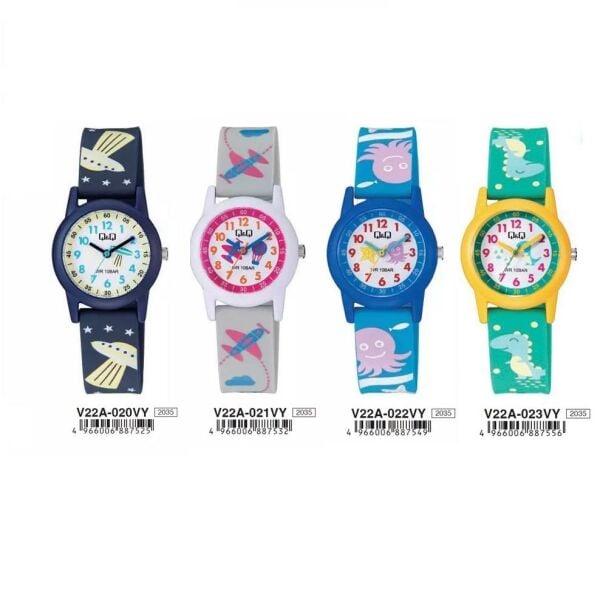 Q&Q V22A-022VY Ahtapot Desenli Çocuk Kol Saati