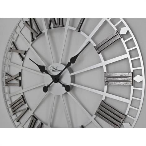 Regal Ultima 2685 S2B Ferforje Gümüş Renk Siyah Roma Rakam Duvar Saati