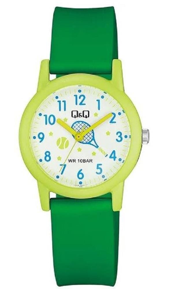 Q&Q V23A-016VY Tenis Desenli Silikon 10 Atm Su Geçirmez Çocuk Kol Saati