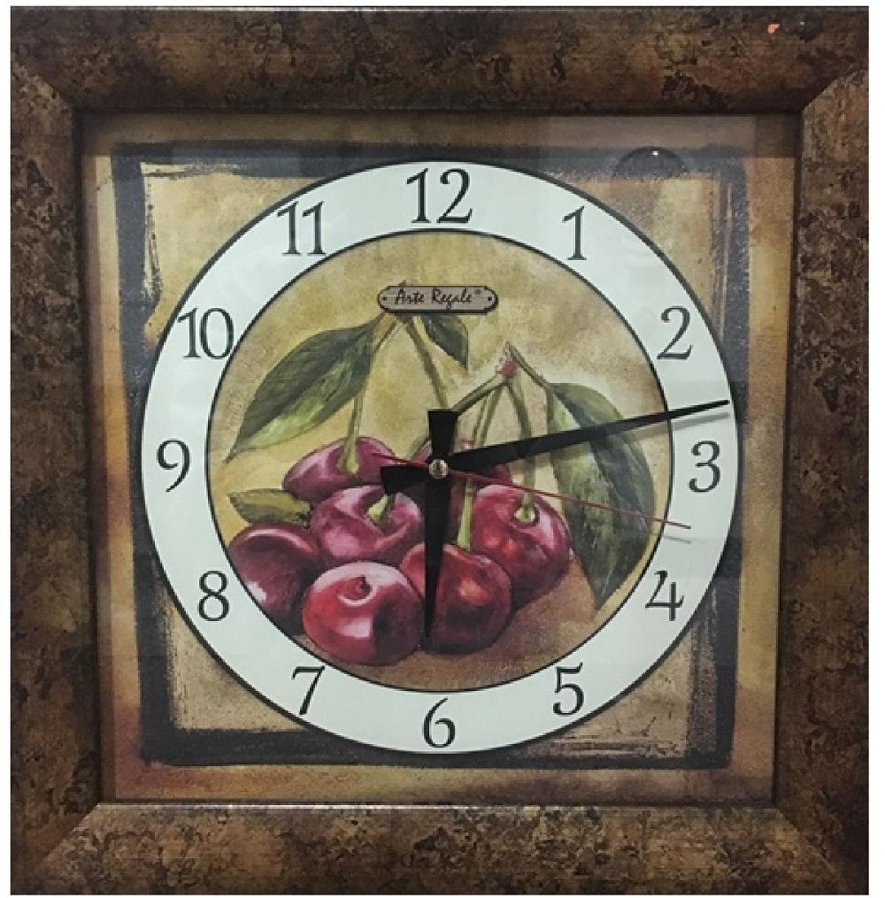 Regal Art2020 Meyve Portreli Ahşap Kasa Duvar Saati