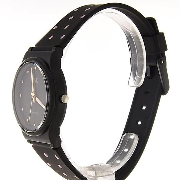 Q&Q VP46J057Y Pembe Puanlı Silikon 10 Atm Su Geçirmez Çocuk Kol Saati