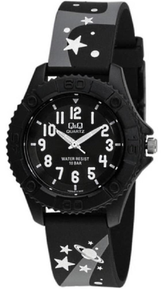 Q&Q VQ96J014Y Galaksi Desenli 10 Atm Su Geçirmez Çocuk Kol Saati