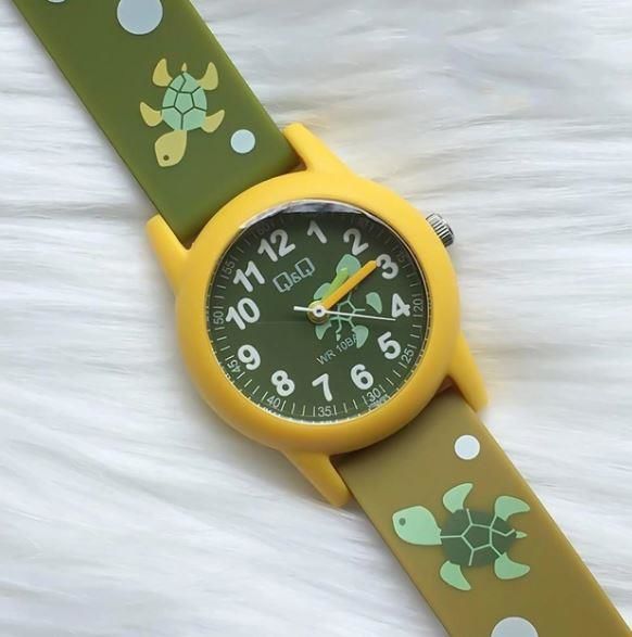 Q&Q VR99J008Y Kablumbağa Desenli Çocuk Kol Saati