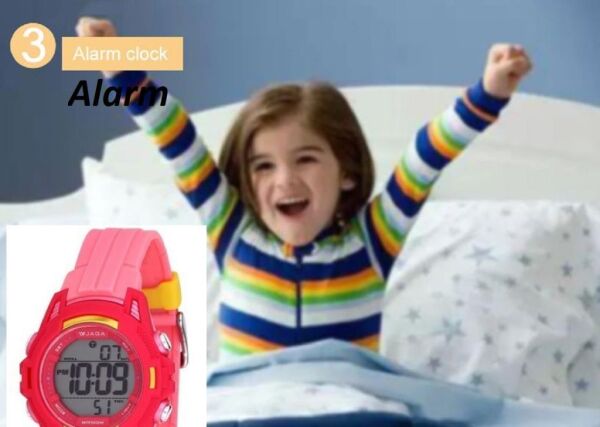 Jaga M1205-OGGG 7-12 Yaş Alarm Kronometre Aydınlatmalı Çocuk Kol Saati