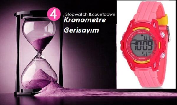 Jaga M1205-OGGG 7-12 Yaş Alarm Kronometre Aydınlatmalı Çocuk Kol Saati