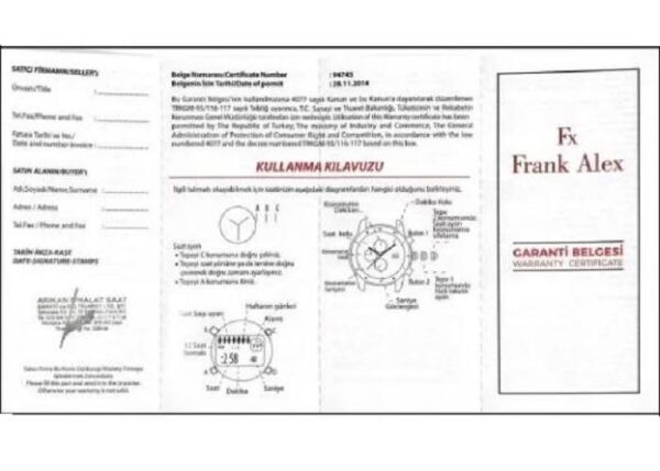 Frank Alex FA.12600H.03 Erkek Kol Saati