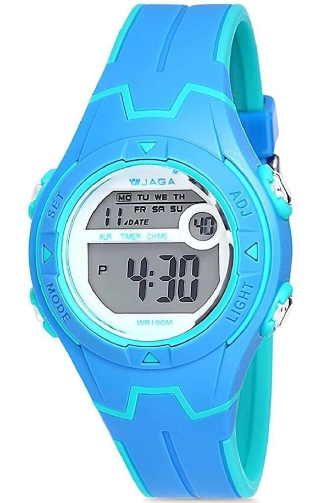 Jaga M1209 OEFE-DS 7-12 Yaş Alarm Kronometre Aydınlatmalı Çocuk Kol Saati