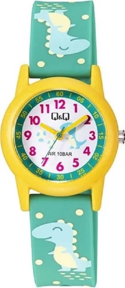Q&Q V22A-023VY Sevimli Dinazor Desenli Çocuk Kol Saati