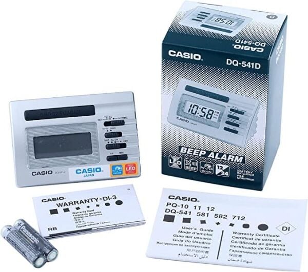 Casio DQ-541D-8RDF Ertelemeli Bip Alarm Işıklı Kadran 12/24 Saat Dilimi Özellikli Masa Saati