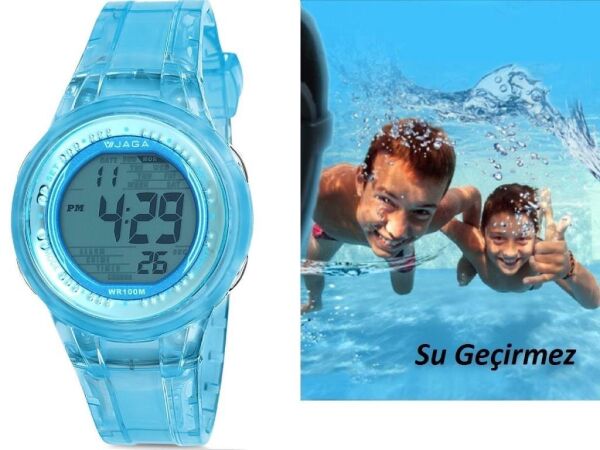 Jaga M762 OEEE-4-DS 7-12 Yaş Alarm Kronometre Aydınlatmalı Dijital Çocuk Kol Saati