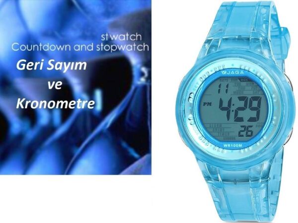 Jaga M762 OEEE-4-DS 7-12 Yaş Alarm Kronometre Aydınlatmalı Dijital Çocuk Kol Saati