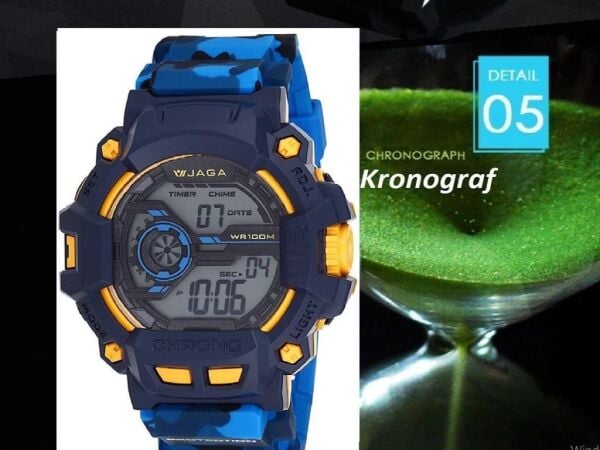 Jaga M1105-0EKE-3 Alarm Kronometre Aydınlatmalı Dijital Genç Kol Saati