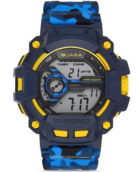 Jaga M1105-0EKE-3 Alarm Kronometre Aydınlatmalı Dijital Genç Kol Saati