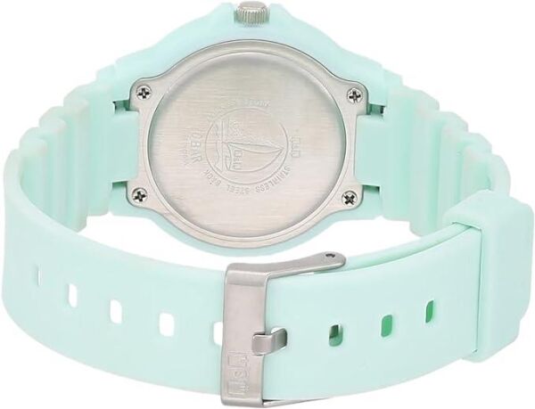 Q&Q VR19J022Y Yeşil Renkli Silikon 10 Atm Su Geçirmez Çocuk Kol Saati