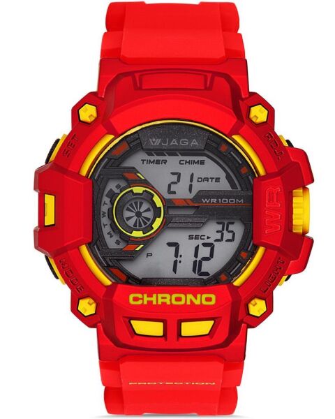 Jaga M1105-OGKG-3 Alarm Kronometre Aydınlatmalı Dijital Genç Kol Saati