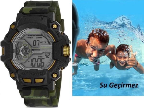 Jaga M1105-OFFA Alarm Kronometre Aydınlatmalı Dijital Genç Kol Saati