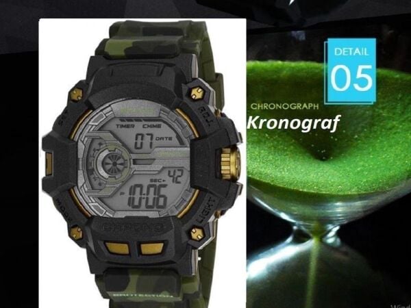 Jaga M1105-OFFA Alarm Kronometre Aydınlatmalı Dijital Genç Kol Saati