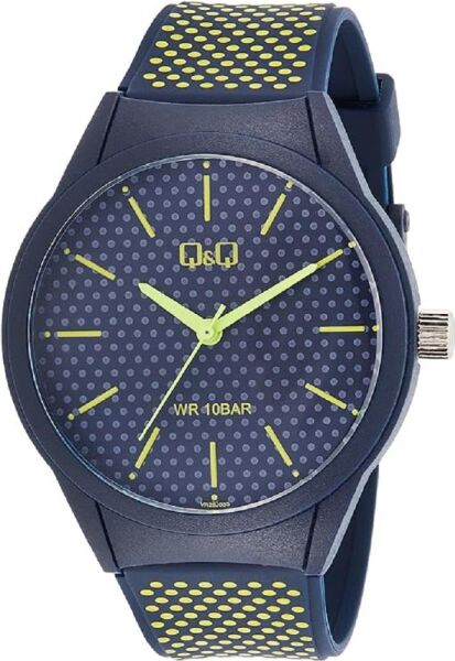 Q&Q VR28J035Y Lacivert Renkli Puanlı 10 Atm Su Geçirmez Genç Kol Saati