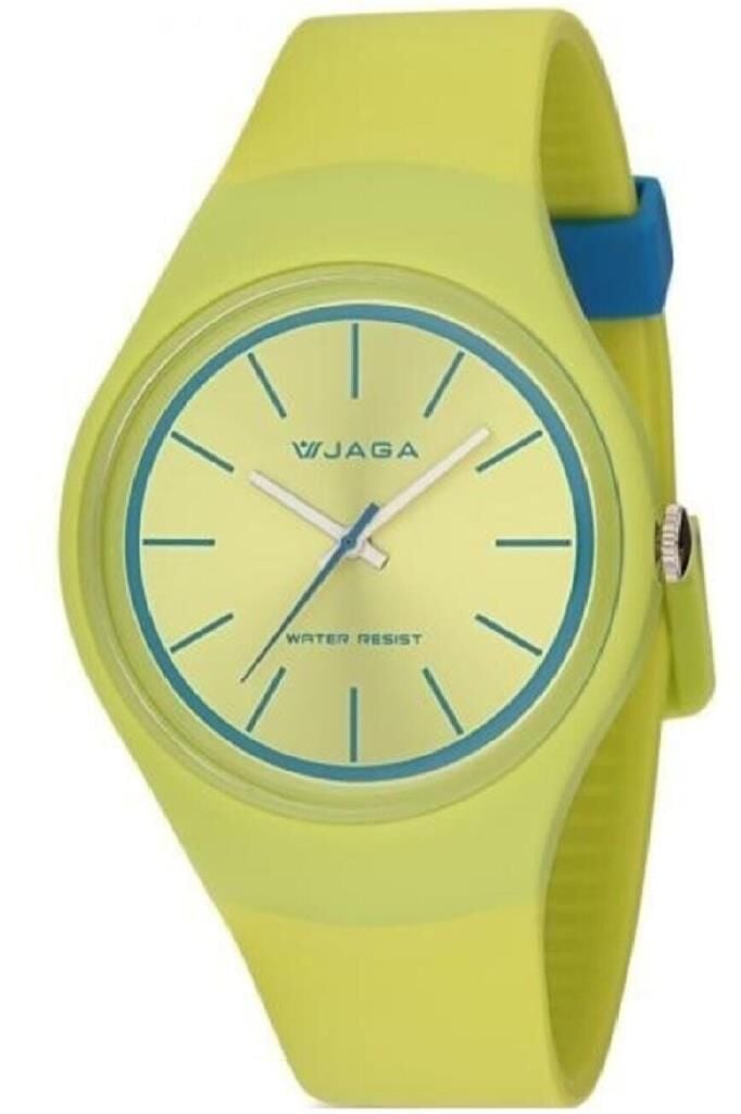 Jaga AQ1066-0FFX-2-D6A Yeşil Renkli Silikon 5 Atm Genç Kol Saati