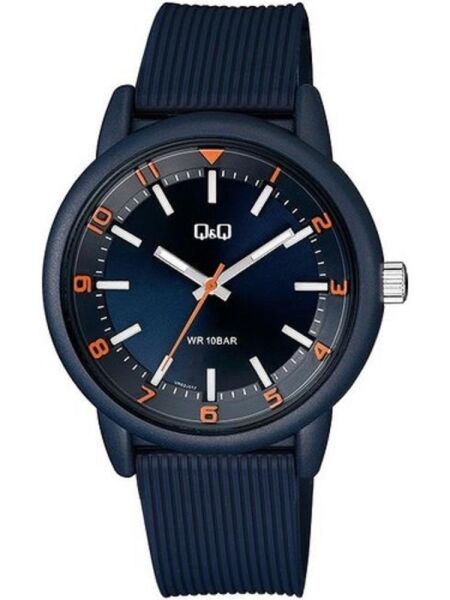 Q&Q VR52J017Y Lacivert Renk Silikon 10 Atm Su Geçirmez Genç Kol Saati